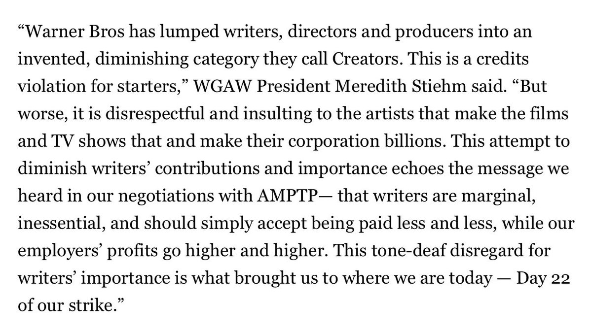 RedfieldStudios's tweet photo. ZASLOV IS A ________ DEPT.
#WarnerDiscovery #MAX #RIPHBO hates writers.
“Mistake”, #HBOMAX ? Shoveling bullshit will break your back.
#WGA #PayTheWriters #CreditWhereCreditIsDue https://t.co/nGEVpByxwo