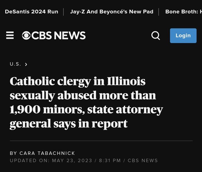 @DC_Draino Will you also be boycotting the Catholic Church and threatening priests? 

Because the number of kids sexually abused by Target is 0, whereas the Catholic Church in Illinois ALONE has abused more than 1,900.