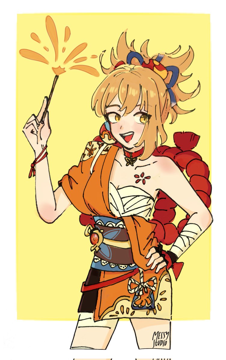 messy_studio123's tweet photo. I'm back from the death 🤠... I think
#genshinimpact #原神 #Yoimiya #doodle https://t.co/jUFOtk9WTV