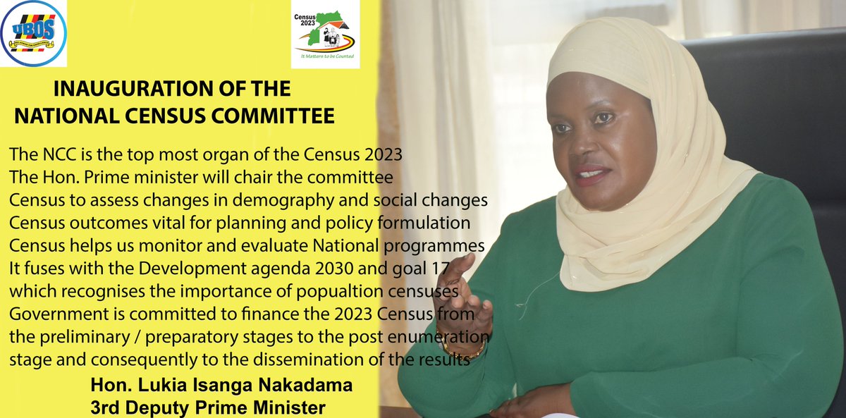 StatisticsUg's tweet photo. #Census2023 Hon Nakadama:
Government is to do all there is possible to have the Census since it is the basis for all planning. 
@CNMuk65 @AlbertByamugis1 @AmosLugoloobi @newvisionwire @DailyMonitor @ugandarn @nbstv @ntvuganda @CapitalFMUganda @ChimpReports @observerug https://t.co/QDL5I9eMvV