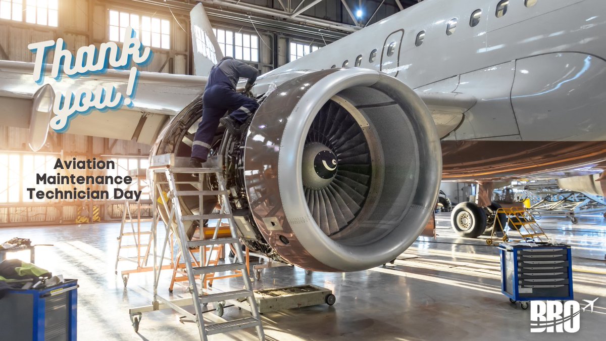 BRO_SPI_Airport's tweet photo. Happy Aviation Maintenance Technician Day! ✈

Thank you to all the BROs who are dedicated to keeping our skies safe!

#FlyBRO #FlyBrownsville #AviationMaintenanceTechnicianDay https://t.co/Q5KTlz52Lq