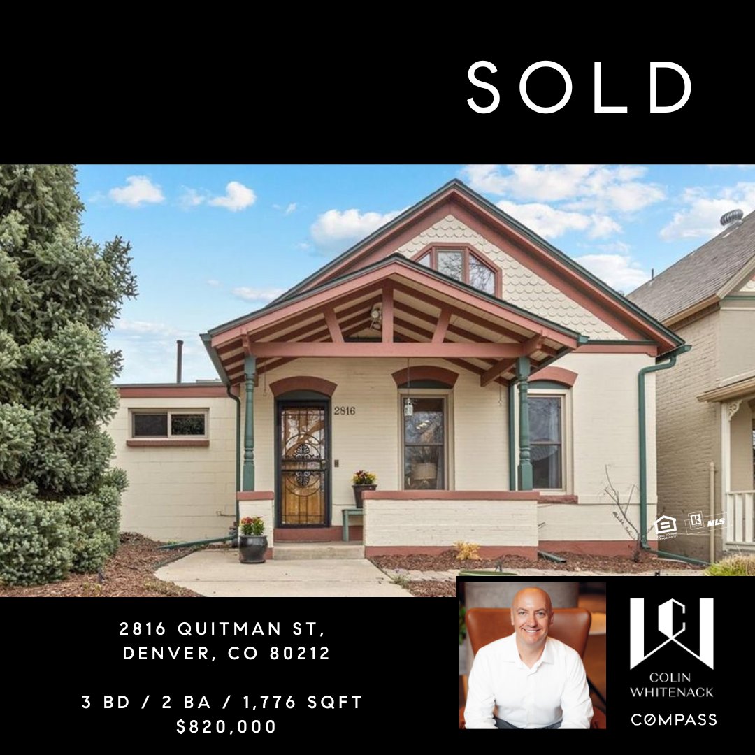 Sold: 2816 Quitman St,
Denver, CO 80212

#homeforsale #denver #congrats #realestate #colinwhitenack #colinco