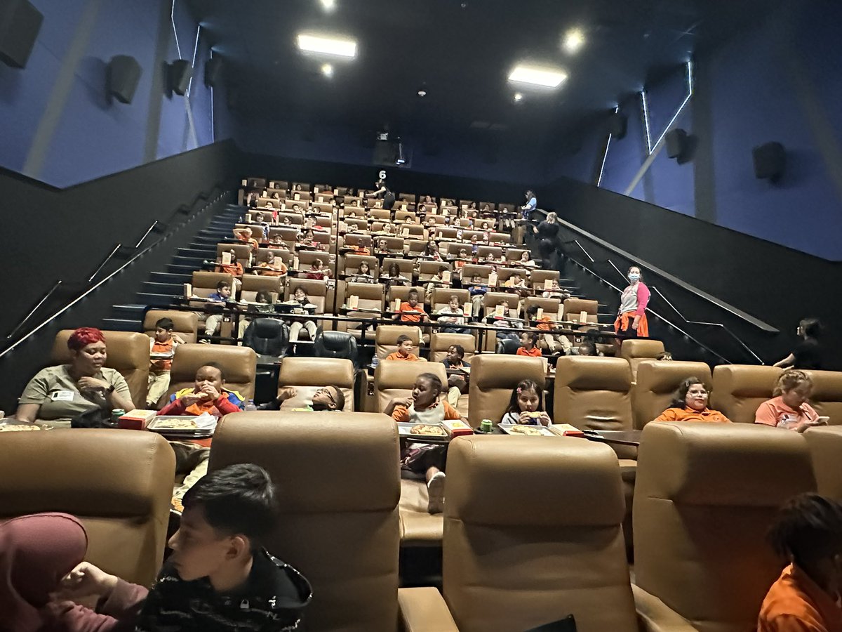 Exciting field lesson on character analysis  and  sequence of events at Studio Movie Grill in Pearland.  The staff was  awesome!  <a href="/DarceleLofton/">Darcele Lofton</a> <a href="/educatorkgarcia/">Karen Garcia, M. ED</a> <a href="/MrsDstigers/">Deneshia Stigers, M.ED</a> <a href="/HinesCaldwellES/">Hines Caldwell ES</a>