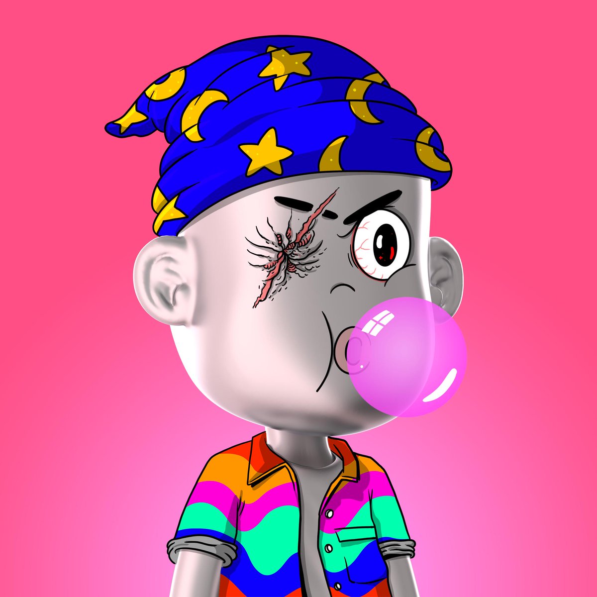 Cannabourne's tweet photo. @OddworxOfficial Loving this! Dynamic traits are so fun. Thank you for the upgrades! @alexmdc @OddworxOfficial #DynamicTraits #AlexMDC #GenzeeNFTs #Oddworx https://t.co/i4i6D2h38w