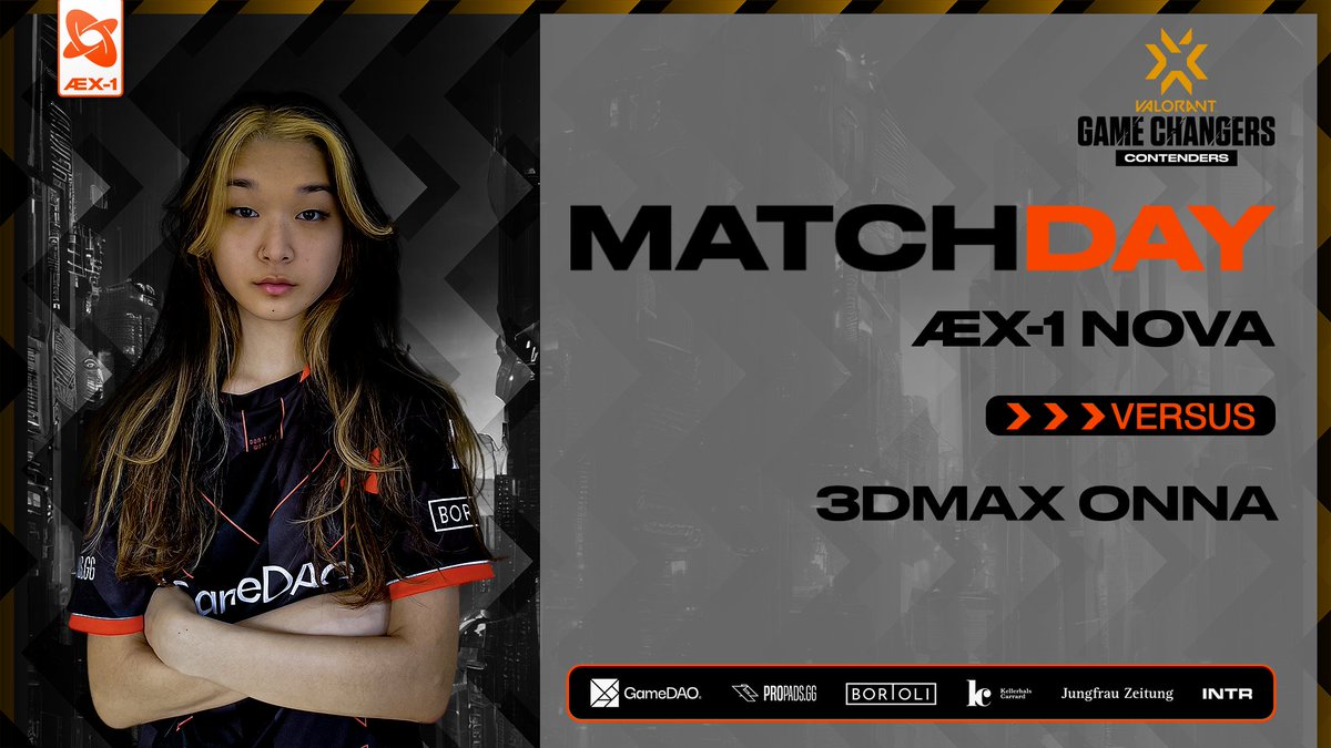 Time for Contenders! 🔥
Facing off against <a href="/3DMAXGaming/">Team 3DMAX</a> first!

Ella will be streaming her POV on twitch: twitch.tv/its_ella_val

#AEXEED #VCTGameChangers #GameChangersEMEA #GCContenders