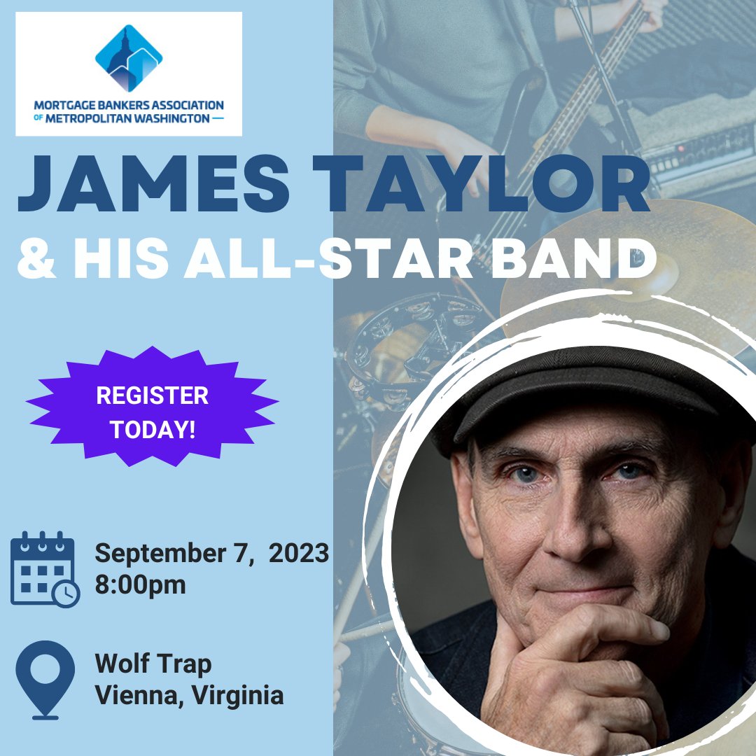 MBAMW's tweet photo. Join @MBAMW members at the James Taylor Concert on 9/7 at 8 pm.  Purchase tickets here: https://t.co/6SYupQOPGN using the code MBAMW, so we can keep a record of your attendance and coordinate with you regarding the meet-up location on the lawn.  @JamesTaylor_com, @Wolf_Trap https://t.co/vadm56p8QT
