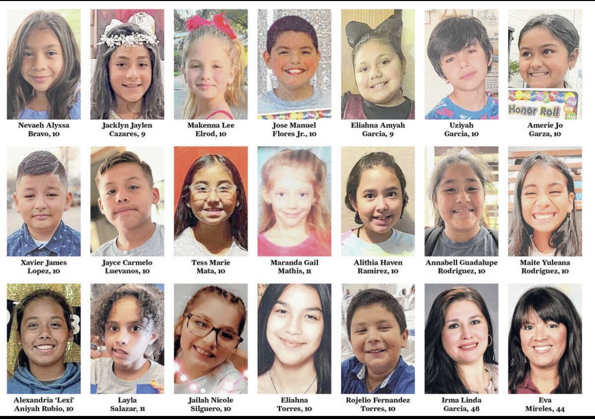 One year ago 19 children and their two heroic educators were stolen from their family, friends and community by a gunman who legally purchased his AR-15 at 18 years old. Following this students, parents, and teachers with @AMarch4OurLives protested at senators offices around