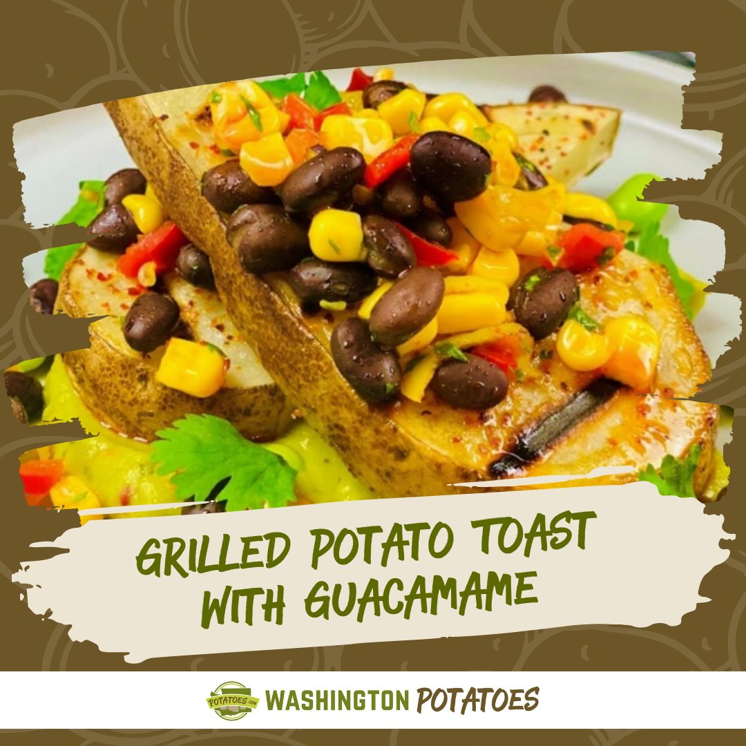 Check out this veggie-based potato guaca-mame toast! 🥔🥑 This is a nutritious twist on avocado toast that we challenge you to make with your #KidsInTheKitchen. 👩‍🍳👨‍🍳 Stay tuned for the recipe.