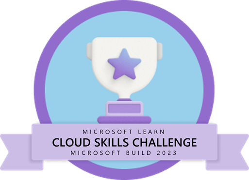 𝐈 𝐡𝐚𝐯𝐞 𝐜𝐨𝐦𝐩𝐥𝐞𝐭𝐞𝐝 𝐌𝐢𝐜𝐫𝐨𝐬𝐨𝐟𝐭 𝐁𝐮𝐢𝐥𝐝 𝐂𝐥𝐨𝐮𝐝 𝐒𝐤𝐢𝐥𝐥 𝐂𝐡𝐚𝐥𝐥𝐞𝐧𝐠𝐞. 

𝐂𝐨𝐦𝐩𝐥𝐞𝐭𝐞 𝐚𝐧𝐲 𝐨𝐟 8 𝐜𝐡𝐚𝐥𝐥𝐞𝐧𝐠𝐞𝐬 𝐚𝐧𝐝 𝐠𝐞𝐭 𝐚 𝐟𝐫𝐞𝐞 𝐌𝐢𝐜𝐫𝐨𝐬𝐨𝐟𝐭 𝐂𝐞𝐫𝐭𝐢𝐟𝐢𝐜𝐚𝐭𝐢𝐨𝐧.

lnkd.in/gmVZZwJc

#CloudSkillsChallenge