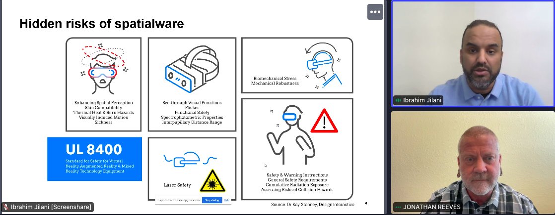 Why do you need safety standards for headsets?  Great work presented now hopin.com/events/vrara-e… by @UL_Solutions and @magicleap 

#VRARA #magicleap #Wearables