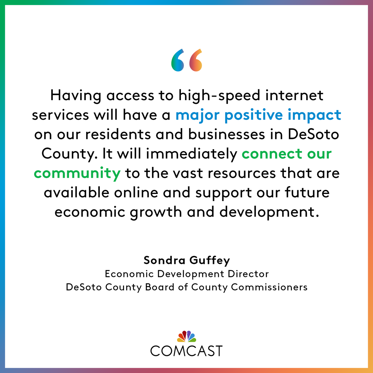 ComcastFL's tweet image. Comcast is bringing the Xfinity 10G Network to #ArcadiaFlorida. 💜 This expansion will bring high-speed Internet services to more than 10,000 homes and businesses in Arcadia and surrounding areas in DeSoto County. comca.st/45qY0Xw