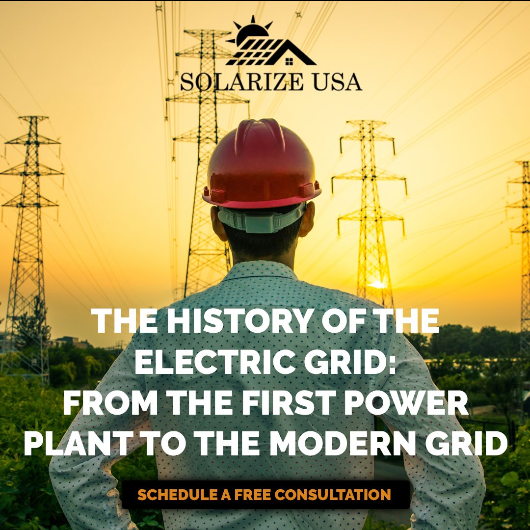The electric grid, as we know it today, has a rich history dating back to the late 19th century.

Read more - solarizeusa.energy/the-history-of…
.
.
.
#SOLARIZEUSA #SolarEnergy #RenewableEnergy #GreenEnergy #CleanEnergy #SolarPower #SolarPanels #Solartechnology #SolarIndustry #EcoFriendly