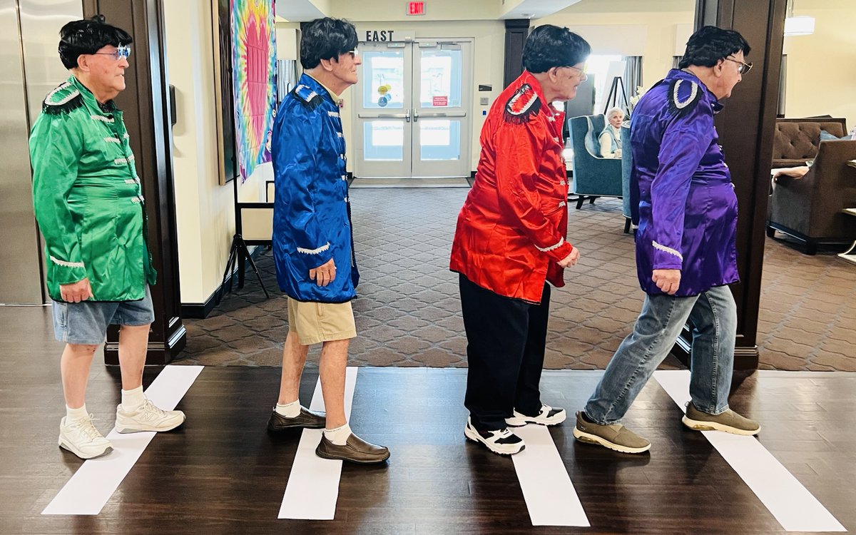 TrilogyLiving's tweet photo. Peace, love and THEME Week! Theme week is BACK and groovier than ever. We're excited to take you to the '60s with us. Our residents are having an amazing time reliving that crazy decade! Come back to our page all week for the good vibes! 

 #trilogygrows #groovy  #seniorliving https://t.co/Smv3OLtaBy