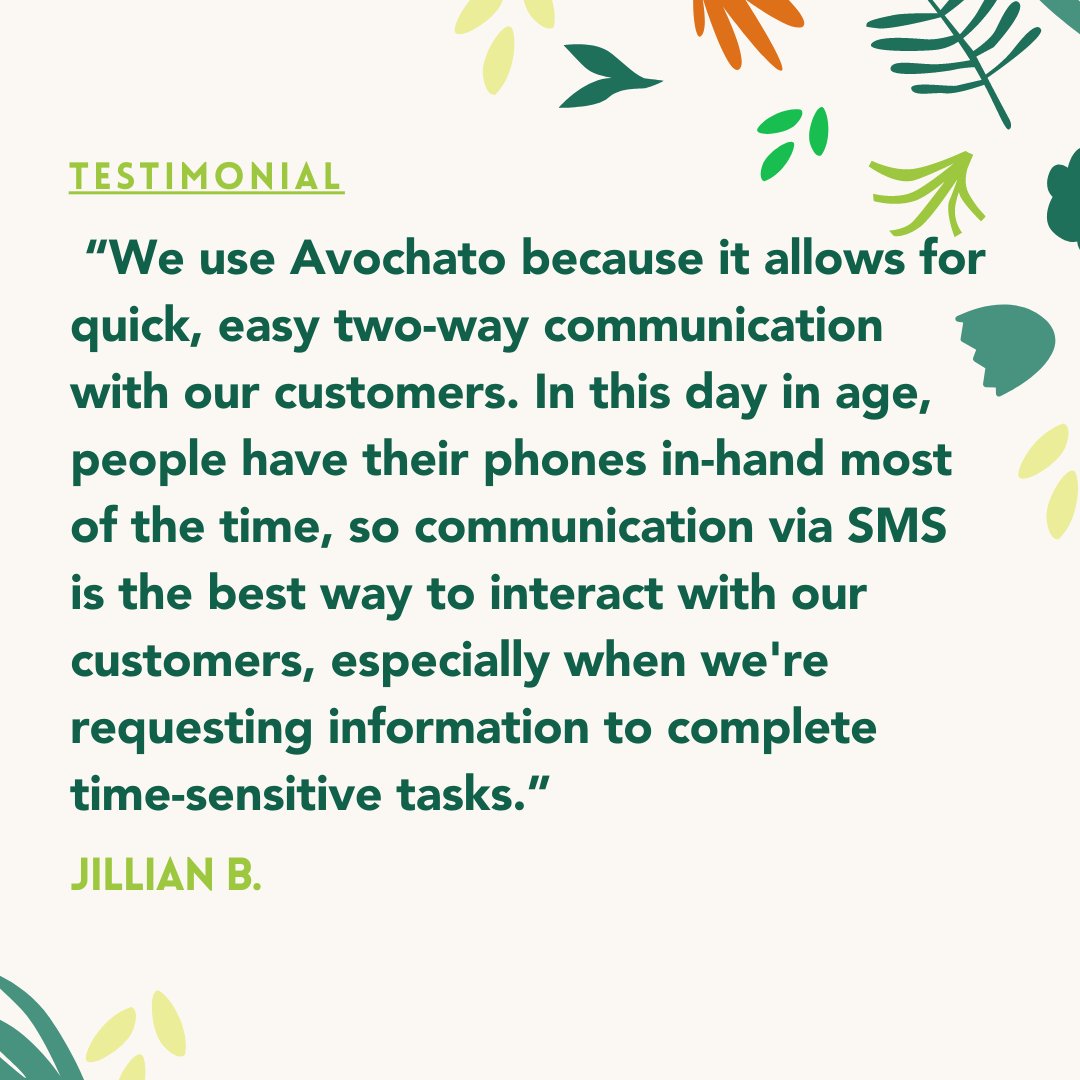 Take a look into how texting with Avochato has made communicating easier for Jillian and her team!

#avochato #sms #texting #testimonial