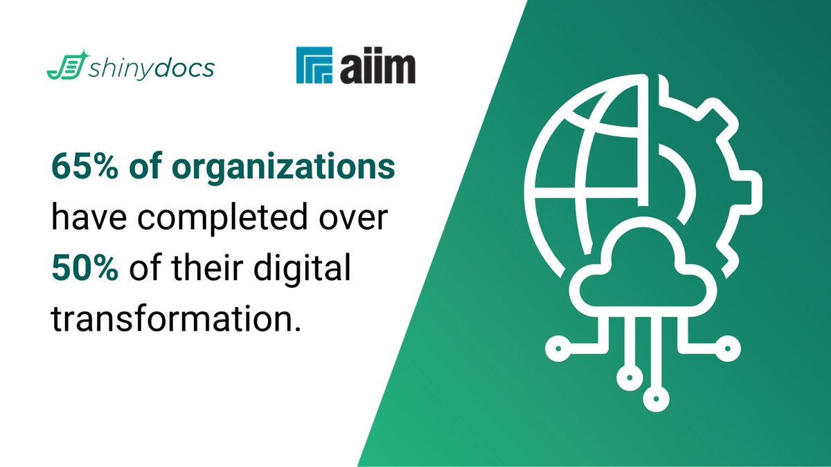 Shinydocs's tweet image. Discover the latest insights in the 2023 State of the Intelligent Information Management Industry Report! 📊

Gain valuable knowledge about the evolving landscape of information management with #AIIM’s FREE report. 📥 Download your copy today: bit.ly/3Om4YXA