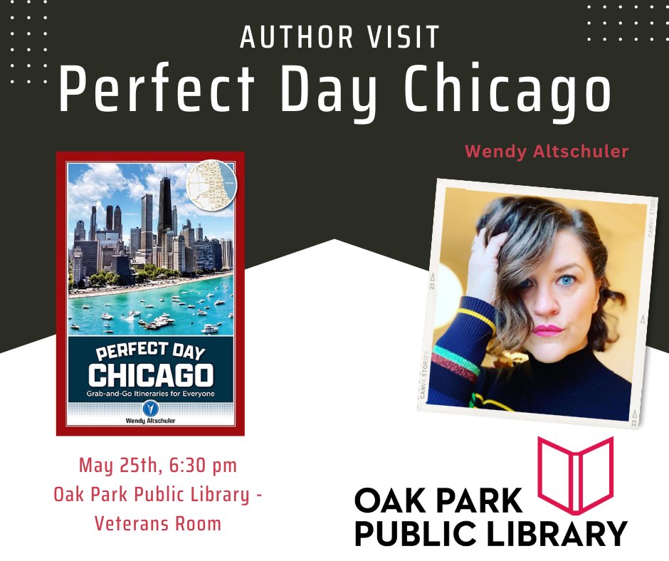 TOMORROW at 6:30 pm! Hear from culinary journalists Monica Eng, David Hammond, and travel writer Wendy Altschuler at the Oak Park Public Library. All authors will discuss their new books, Made in Chicago: Stories Behind 30 Great Hometown Bites, and Perfect Day Chicago.
