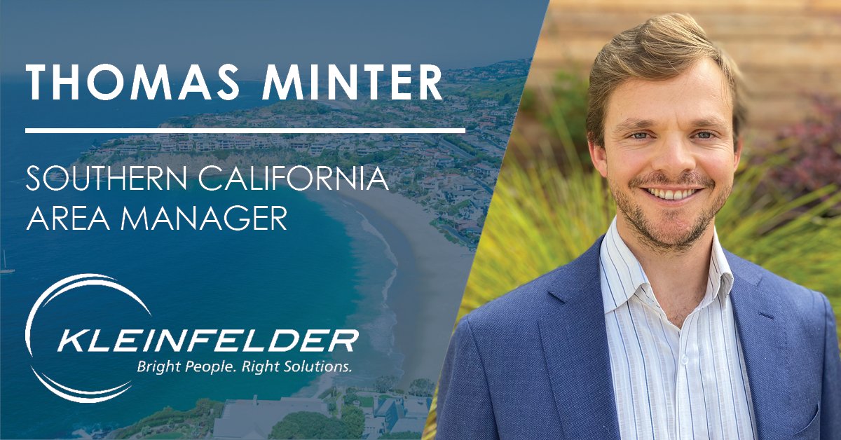 Congrats to Thomas Minter, Kleinfelder’s new #SouthernCalifornia Area Manager! Thomas has assumed this role as part of the restructuring of the West Division, which includes the consolidation of the more than 200 staff in our #LA and #SanDiego Areas. #WeAreKleinfelder