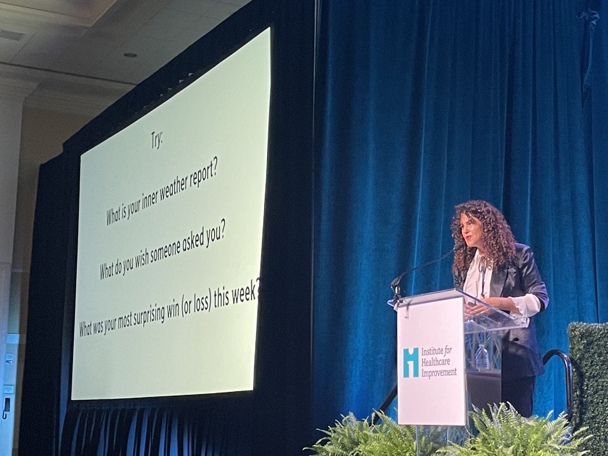 Better questions than “how are you?”  Ask better questions, get better answers. #ihicongress ⁦@TheIHI⁩