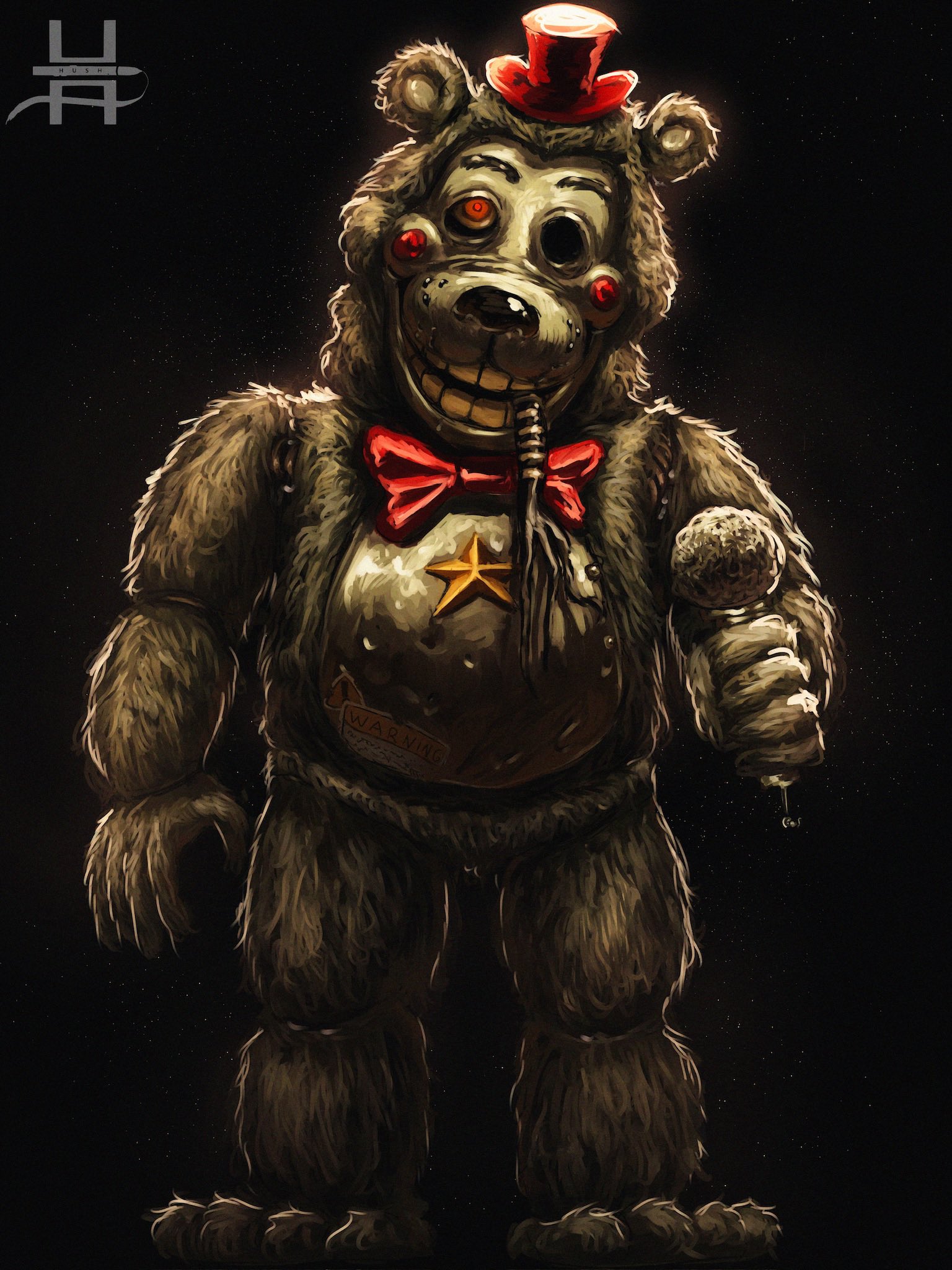 HushPuppyArt  SLOTS FULL on X: Nightmare Chica⁉️ #FNAF