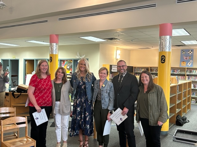 Last night at the school committee meeting we celebrated our Plymouth County Education Association (PCEA) award recipients,  Meghan Grier, Meg Leach, Chrisy Hrivnak, Kristen Richardson, Bonnie Murphy and Mike Tinker. #TitanPride