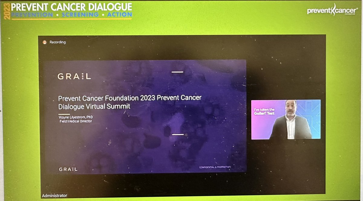 I’m excited to hear the update from <a href="/GrailBio/">GRAIL</a> on Multi Cancer Early Detection #MCED <a href="/preventcancer/">Prevent Cancer Foundation</a> Dialogue. This is what we need to save lives lost to #breastcancer and #cancer