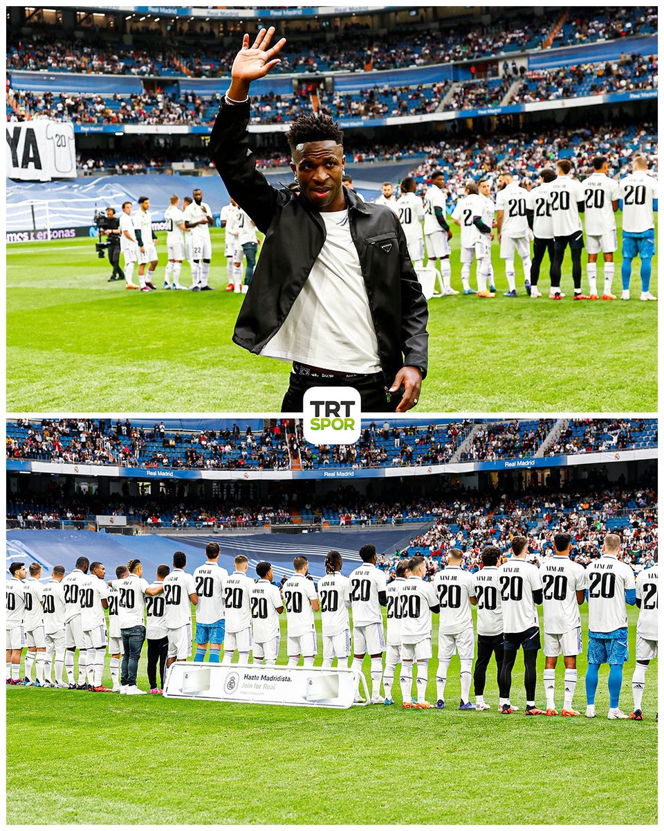 Real Madrid 'Vinicius Junior' için tek yürek! ❤️

#NoToRacism ✊