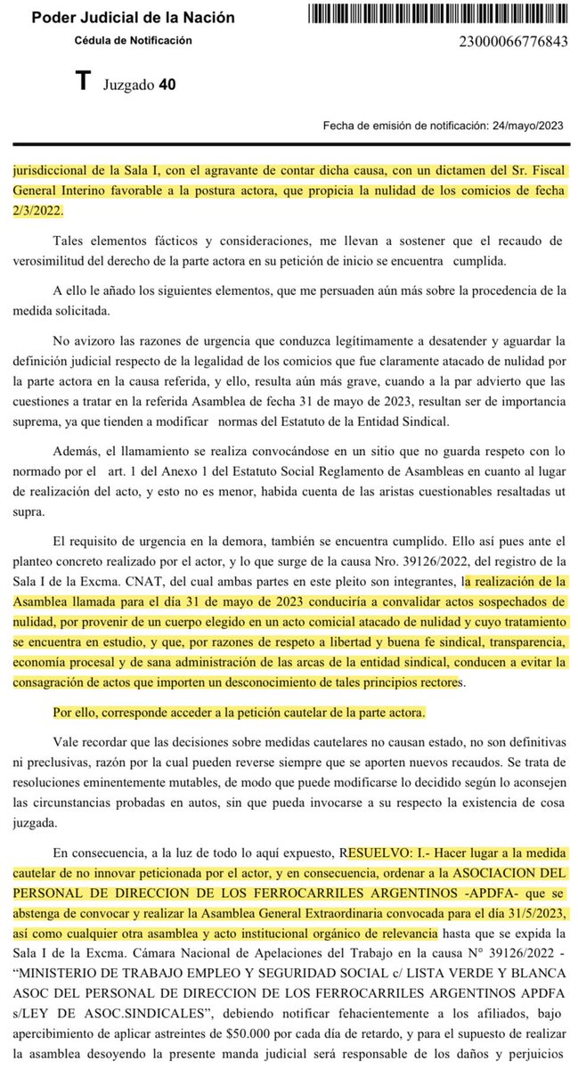 AgrupacionVyB's tweet image. 🚨¡La Justicia nos dio la razón‼️

📌❌La asamblea en la que los grises iban a aprobar la reforma express de Estatuto, la proscripción a la Verde y Blanca y la eliminación de las seccionales y de los Delegados quedó sin efecto!
