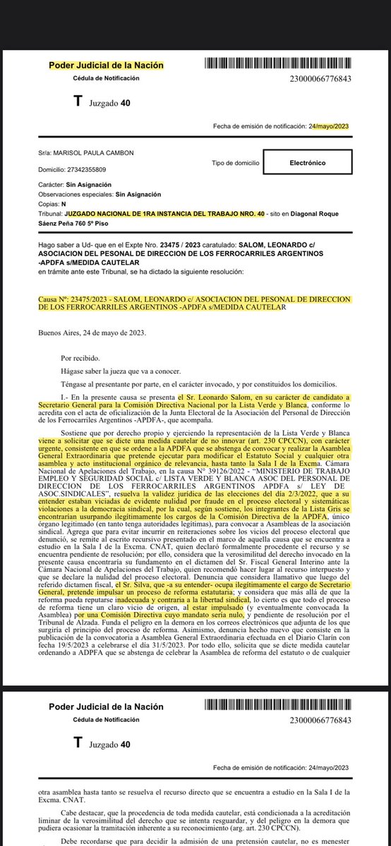 AgrupacionVyB's tweet image. 🚨¡La Justicia nos dio la razón‼️

📌❌La asamblea en la que los grises iban a aprobar la reforma express de Estatuto, la proscripción a la Verde y Blanca y la eliminación de las seccionales y de los Delegados quedó sin efecto!
