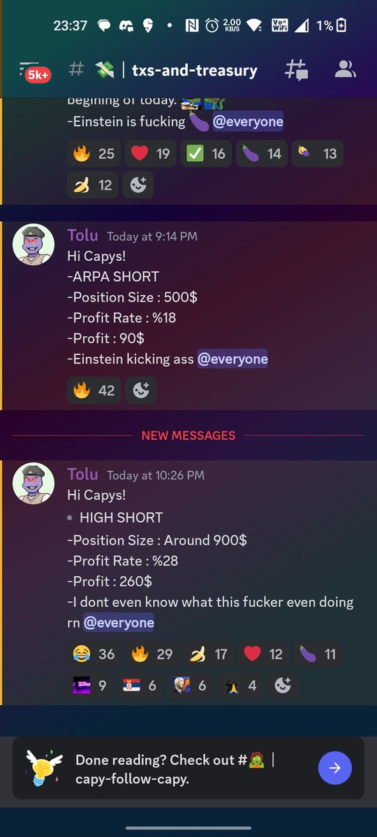 @999Capybaras 's bot Einstein is going crazy are you guys still missing this ride ?