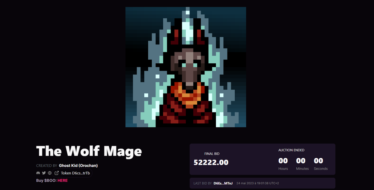 The Wolf Mage Inscription #5142969 by @chan_oro sold for 52222 BOO (0.026 BTC)

Congrats @NFThuntin, you do be huntin' https://t.co/0Dur3WNrHi