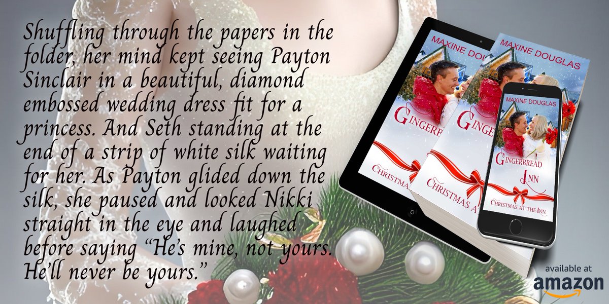 #BookQW DRESS is from THE GINGERBREAD INN where #secondchances come wrapped in the magic of #Christmas . US: amzn.to/3e68C8u / Series: amzn.to/3M5eSK4 UK: amzn.to/3CwrMxH / Series: amzn.to/3Eh8Moi #AHAgrp #Christmasromance #contemporaryromance