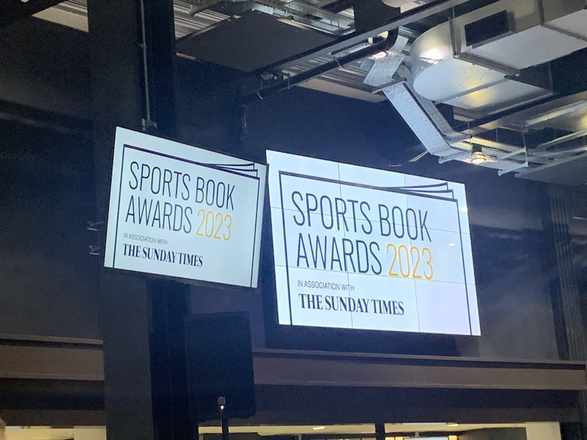 Great night at the 2023 Sports Book Awards. No 🏆 for us tonight but congratulations to @heartsshirts the winner in the Illustrated Book Of The Year category. Well done mate 👏🏻👍📚#SBA23