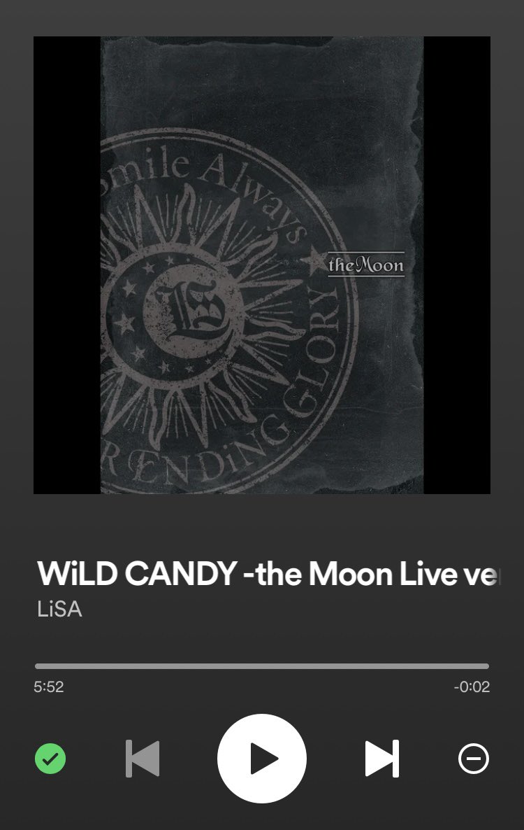 PnNljuTB9bLHgJv's tweet photo. ãã¯ããããããŸãâ
仿ã®ãç®èŠãã®1æ²ã¯ãLiSAããã®ãâªWiLD CANDY~the Moon Live.~ãð¥°
仿¥ãäžæ¥ãããããé¡ãããŸãðââïž
仿¥ãããæ¥ã ã£ïŒ
#Spotify
#LiSA #WiLDCANDY #theMoon
#LiSAãåãšç¹ãããã https://t.co/VZZj4Mkqoi
