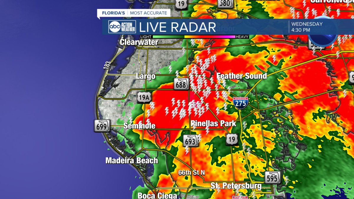 A Severe Thunderstorm Warning has been issued for parts of Tampa Bay until May 24 5:30PM. Download the ABC Action News App for the latest weather information.