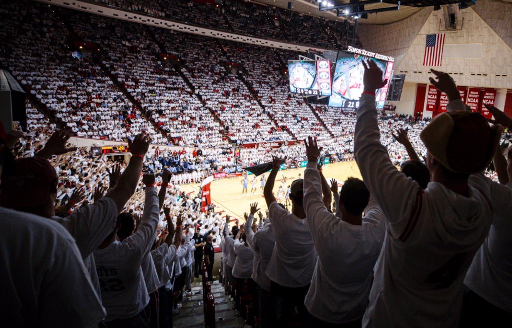 ClifMarshall's tweet photo. Thank you Hoosier Nation for helping @IndianaMBB lead the B1G Conference in attendance this season! Assembly Hall is one of the greatest arenas in all of basketball because of our great fans.

“If you haven’t been to Indiana’s Assembly Hall, it’s bucket list and easily a Top 5 hoop venue. Just awesome.” @JayBilas