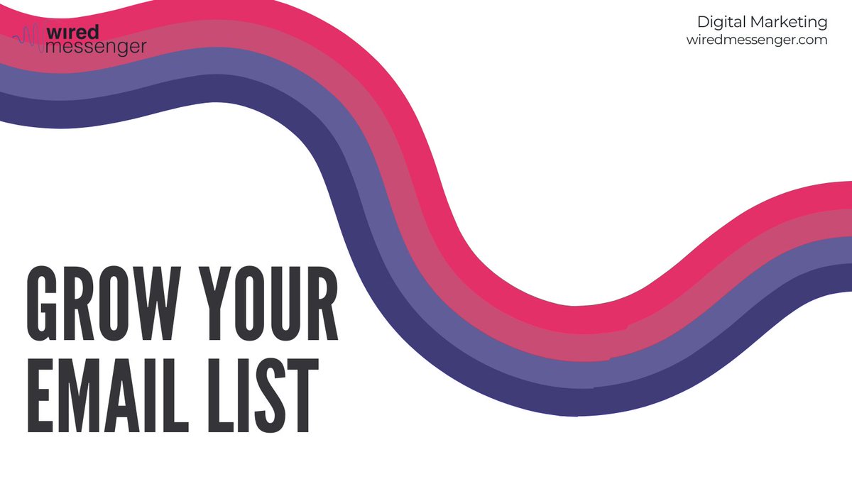 Growing your #emaillist is an essential part of building a strong online presence &amp; connecting with your audience. 
-Offer valuable and relevant content
-Place opt-in forms and pop-ups on your website or blog
-Encourage visitors to join your email list by providing an incentive