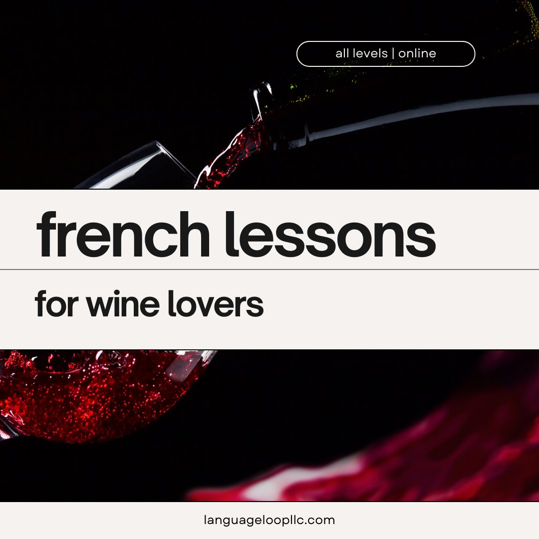 calling all wine lovers! here's your unique opportunity to learn french with other wine lovers. 

more info: languageloopllc.com/contact/ 

#NYC #NewYork #Chicago #Loop #Indiana #Seattle #Ohio #Texas #LanguageSchool #french #france #nationalwineday #wine