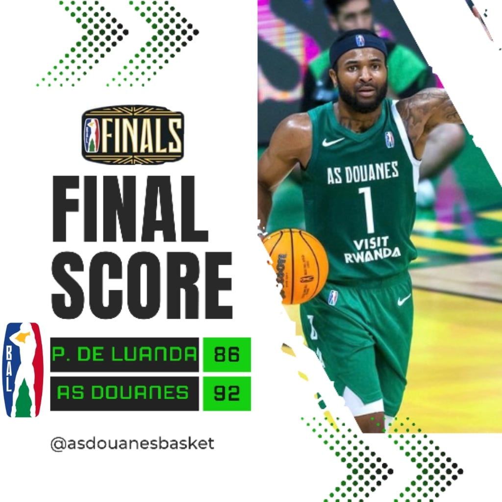 Les Gabelous se qualifient en finale en battant l'équipe Angolaise sur une score de 92 à 86. #balplayoffs #bal #roadtobal #asdouanesrek #asdouanesbasket #asdouanesenegalaise #asdouanes🇸🇳