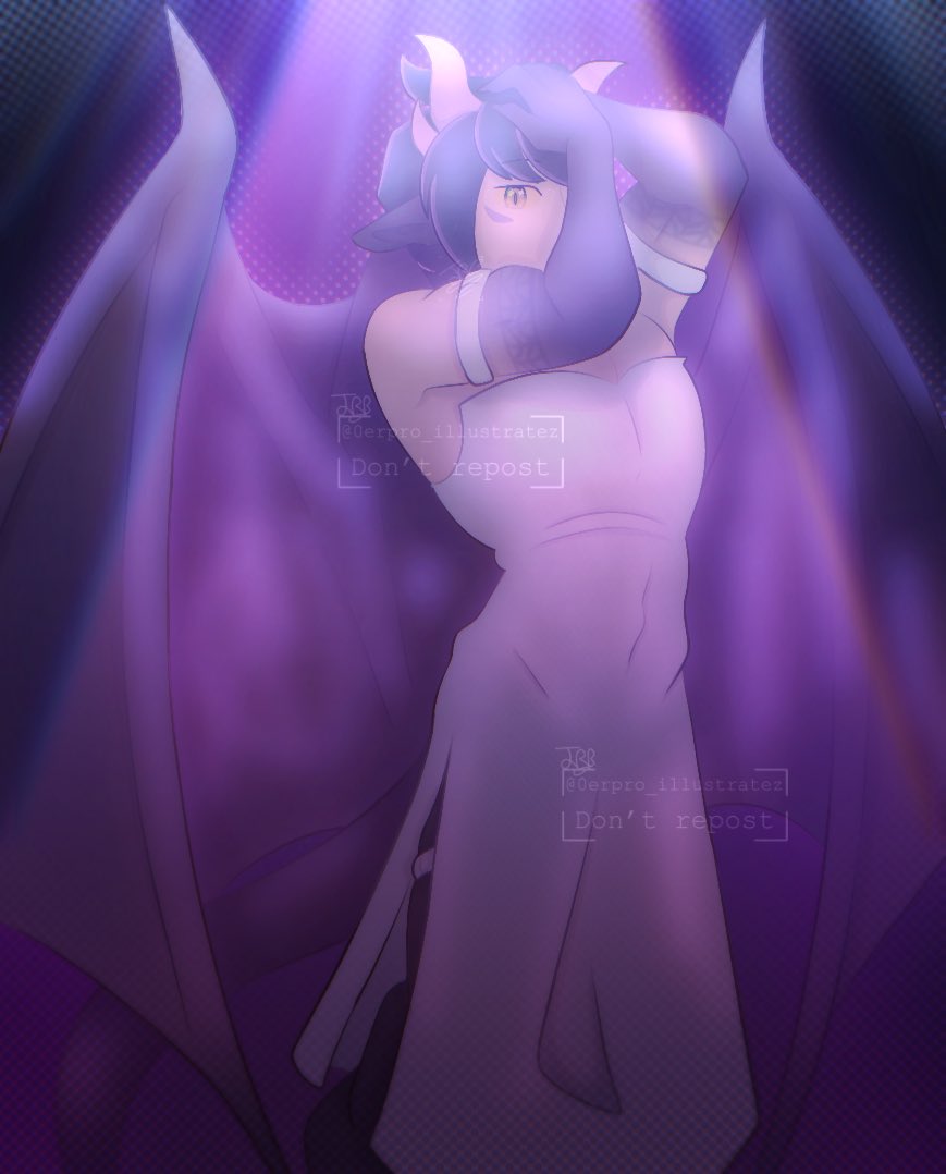 0erpro's tweet image. Self indulgent art work of my oc in a dress? More likely than you think
#dress
#fallenandrisen #valin
#demon