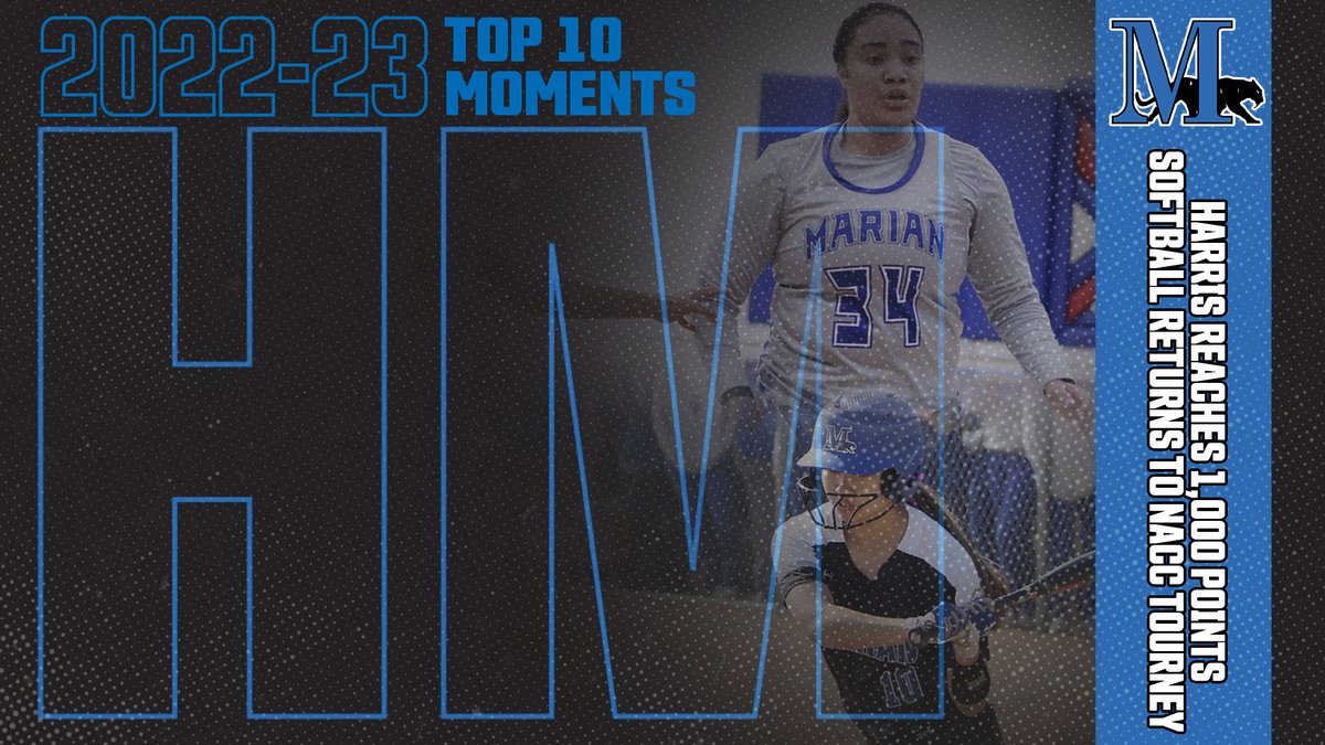 We kick off the annual summer countdown of our Top 10 moments with a pair of honorable mention selections! #FightBlueFight

🥎 - @MarianSoftball Returns to NACC Tourney
🏀 - Harris Reaches 1,000 Points with @marianwbb 

🔗 - tinyurl.com/2h2a3cqc