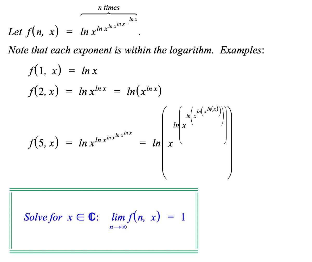 USDescartes's tweet image. #POTD #Mathematics #ComplexNumbers
Problem of the Day!
Thanks to @SyberMath for the inspiration of this one!