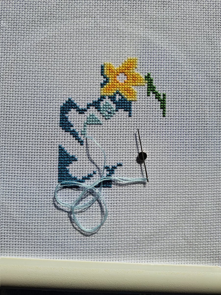 Started another spring crossstitch
