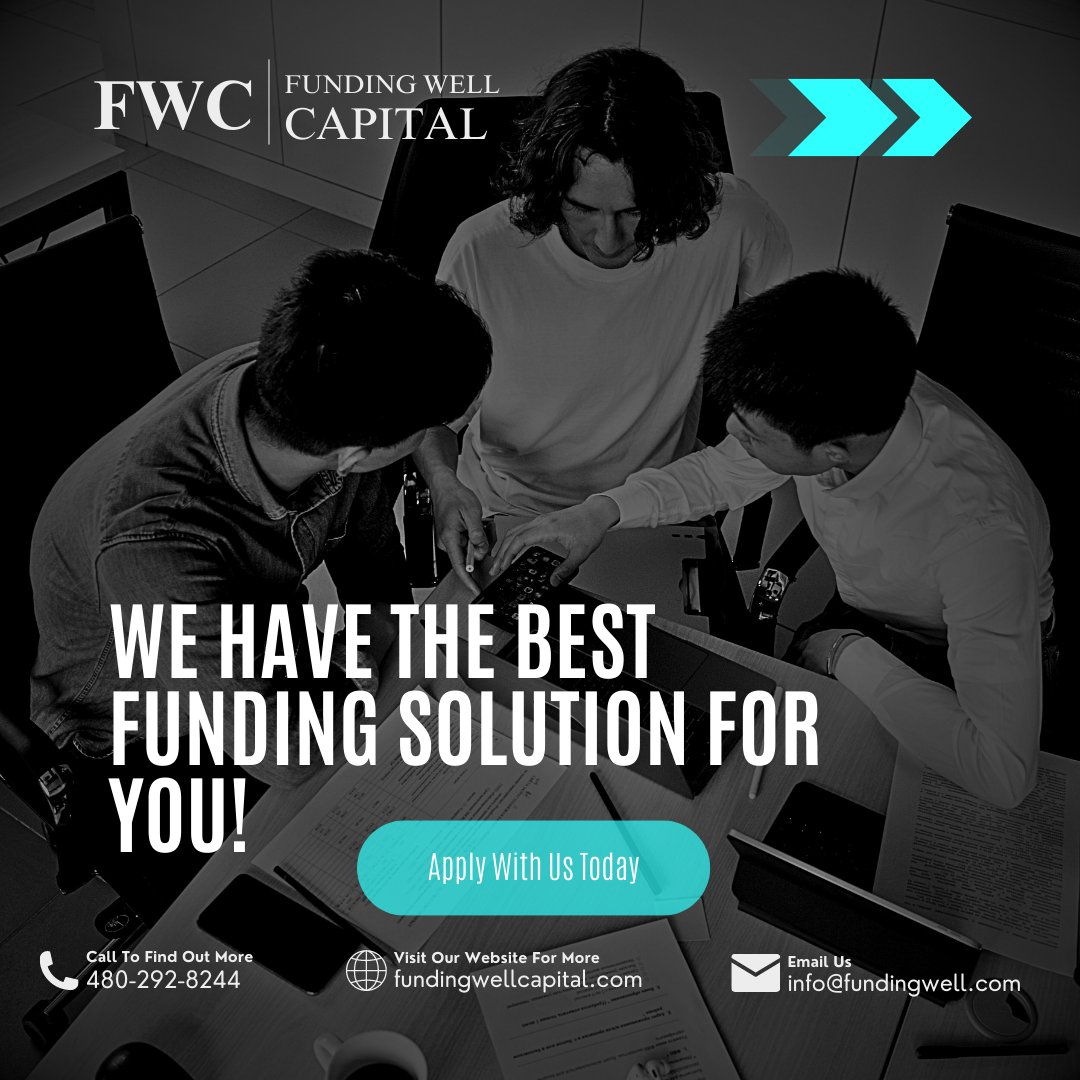 Tag someone who should see this
Follow @fundingwellcapital for more!

#finance #equipmentfinance #businessowner #cashflow #lowrates #businessloans #corporatefinancing #SBA #WorkingCapital #smallbusinesslending #fundingsolutions #businessfinancing #Startup #loans #entrepreneur