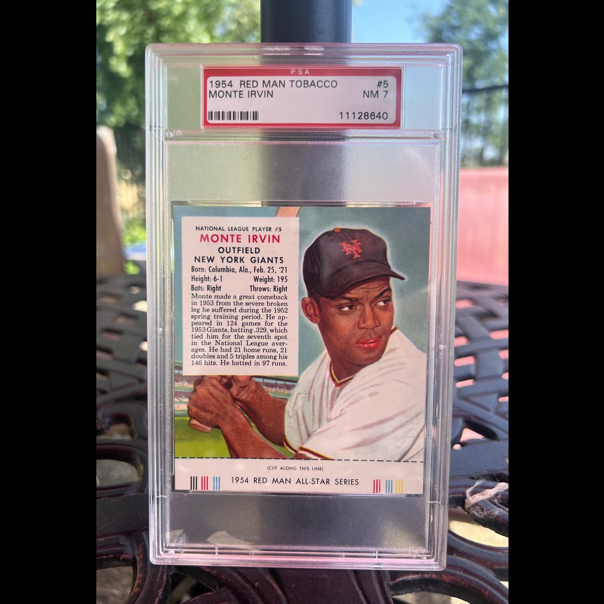 Sure it looks like my guy might be wearing a little lipstick on this 1954 Red Man Tobacco card, but it’s still an awesome example of an under appreciated player from an under appreciated set. 

#thehobby #cardchat #mlbhof #sportscards #monteirvin #baseballcards #vintagewax