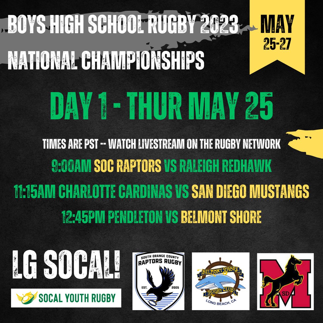 With you SoCal! 👊 #highschoolrugby #youthrugby #socalyouthrugby #rugby #nationals #championship