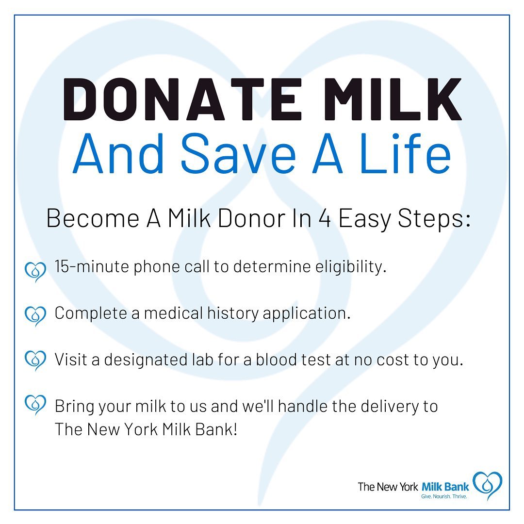 You can help save lives by donating your extra breast milk for use in local hospitals. Begin the process today to become a #NYMBDonor! Visit bit.ly/CHBreastfeedin… for more details on donating and receiving breast milk from The New York Milk Bank. #DonorMilk #NYMB #CHBuffalo