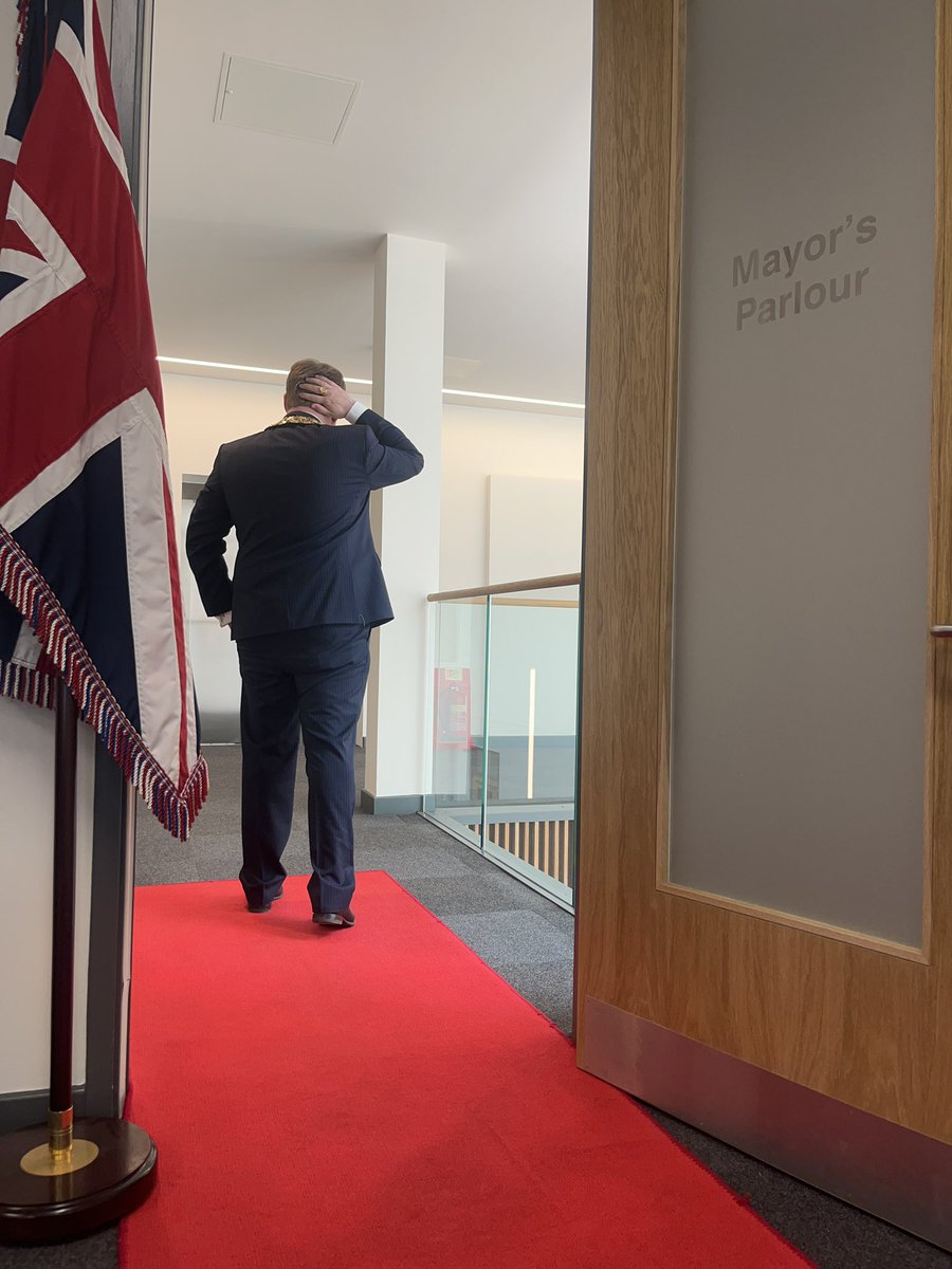 My duty is done! 320 engagements. Over £23k raised for my charities. Roll of Honour Civic Awards established. We kept the office going through more historic events than any other municipal period. It’s been an honour, thank you. Good luck to our 49th Mayor. 48 over and out!