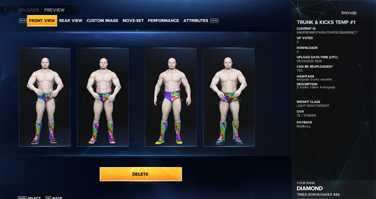 Trunks &amp; Kickpad Template Pack #1: 
2 trunk templates
1 biker shorts template
4 kickpad templates.
Like before will be available on CC for easy placement. The logos will be posted down below with additional details! ALL LOGOS 512x512
#WWE2K23 #BASEATTIRES #CAWmmunity