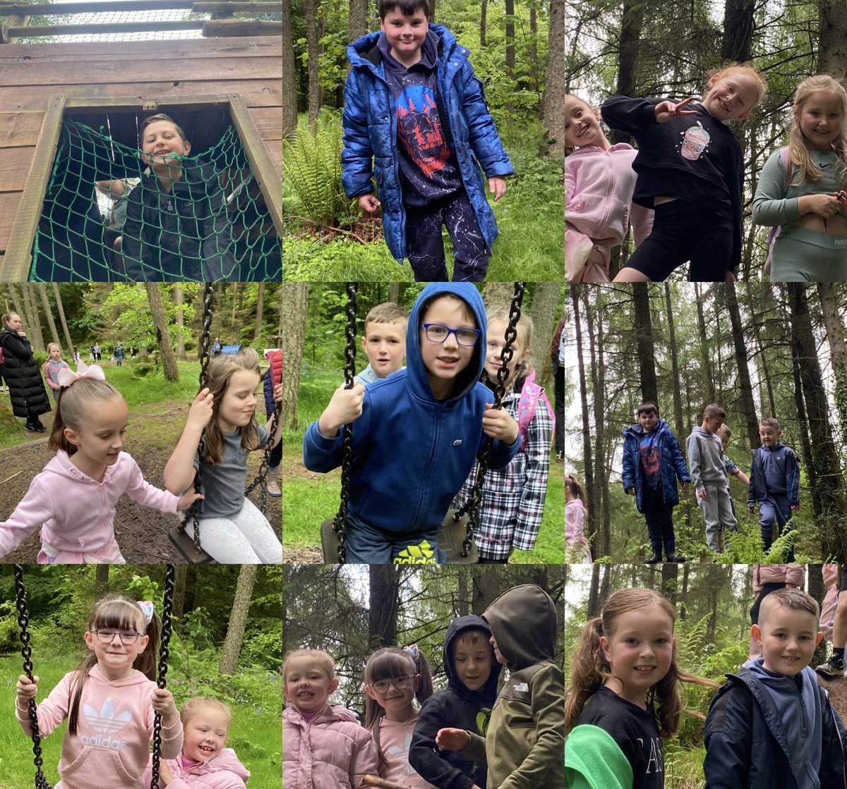 MissMunro01's tweet photo. What a great day at Finlaystone!  Having lots of fun at the park and then onto seeing lots of different farm animals. What a lovely fun filled day had by all🤗 P3 were a credit to you @MissBrown_2021 https://t.co/2LfOjR2BtV