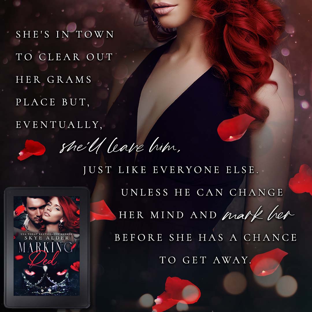 Have you checked out Marking Red (Once Upon a Shifter Book 2) by @SkyeAlderAuthor yet? Get your copy today! amazon.com/gp/product/B09…

My, what sweet curves you have...

#onceuponashifter #shifterromance #hotandsteamy #mustread